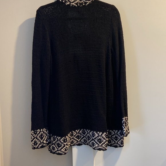 NWT Lucky Brand black & white knit cardigan - Picture 4 of 4